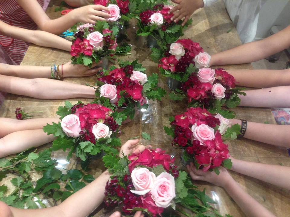 Anniversaire : atelier floral pour les enfants