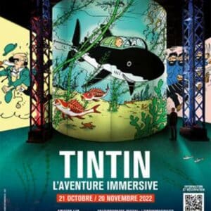 tintin, the immersive adventure at the Atelier des Lumières in Paris
