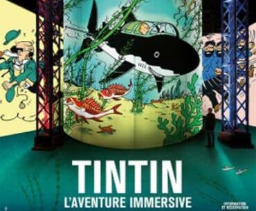 tintin, the immersive adventure at the Atelier des Lumières in Paris