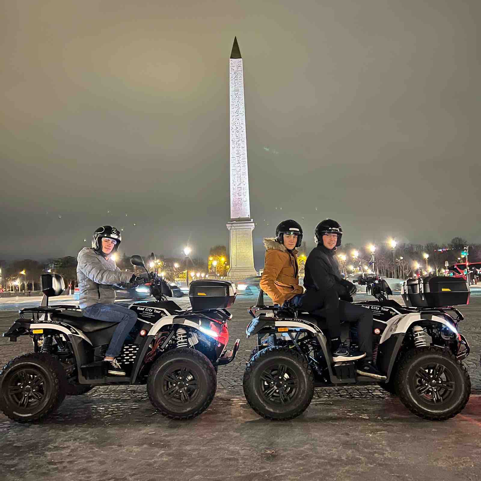 guided tour of Paris on an electric quad