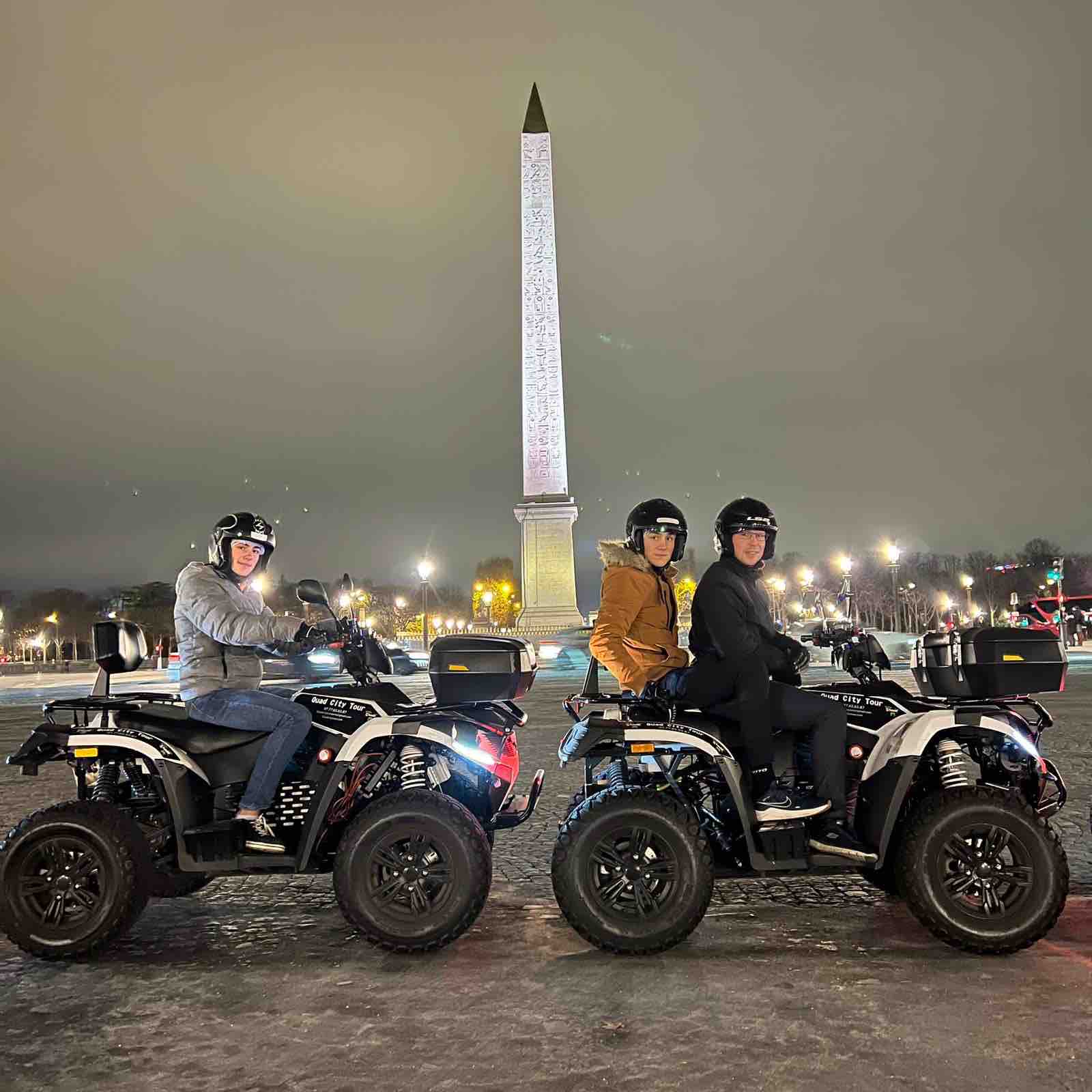 Quad paris >> Balade en quad électrique dans la journée et le soir