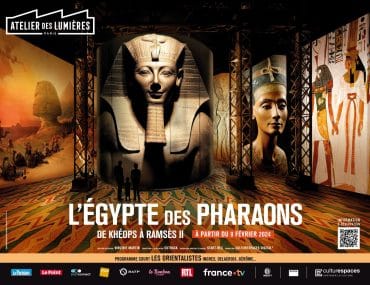 Egypt at the time of the Pharaohs at the Atelier des Lumières