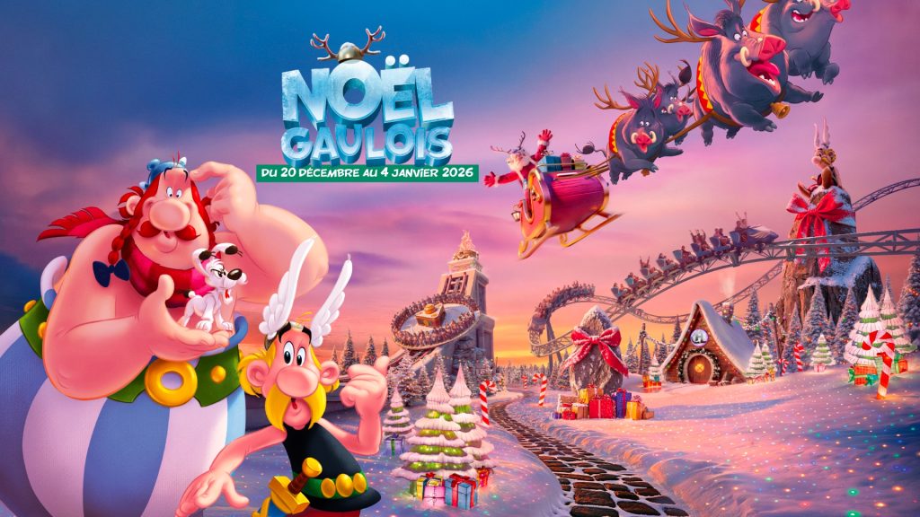 Gallic Christmas poster at Parc Astérix 2025