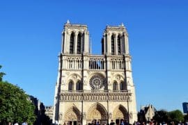Façade cathédrale Notre-Dame de Paris