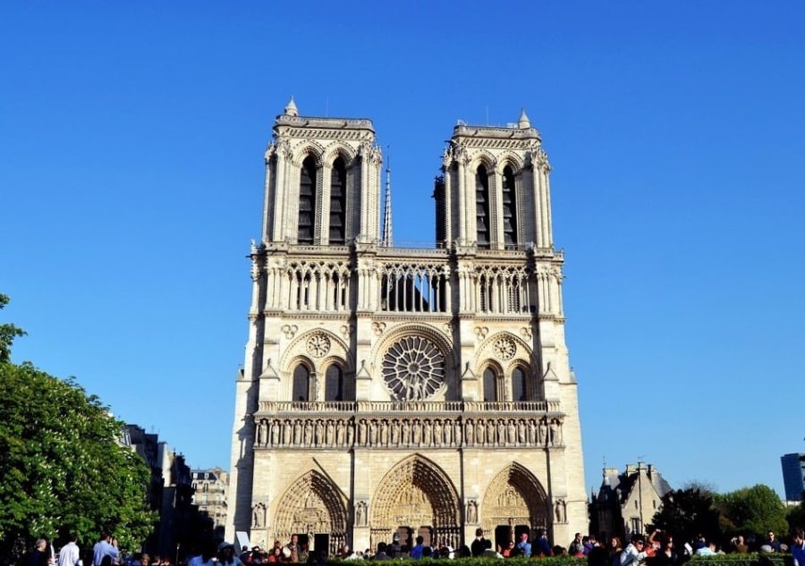 Façade cathédrale Notre-Dame de Paris