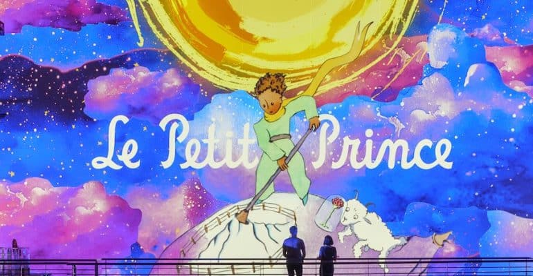 Exposition le Petit Prince l'odyssée immersive à l'Atleier des lumières jusqu'au 6 juillet 2025