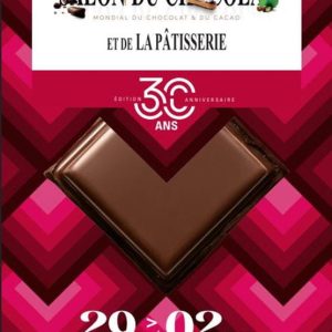 Affiche 30 ans du salon du Chocolat