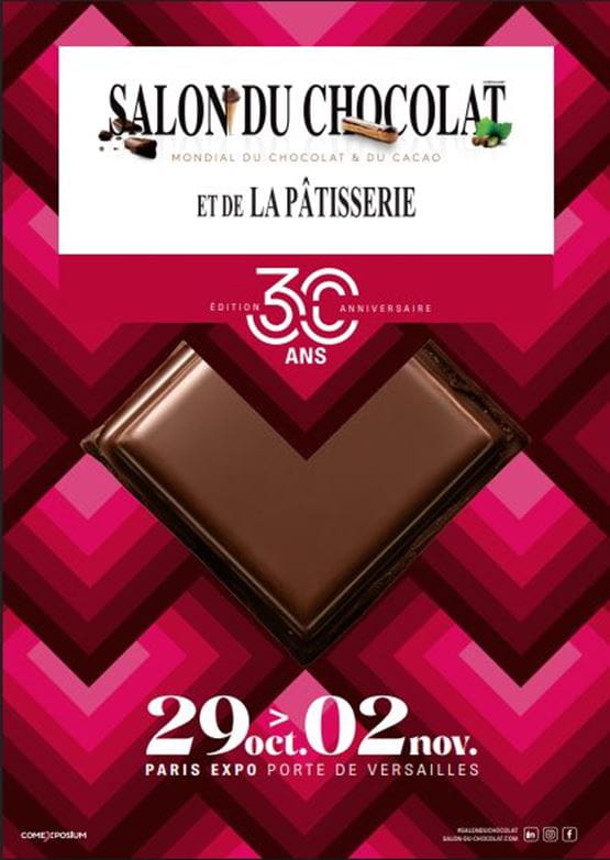 Affiche 30 ans du salon du Chocolat