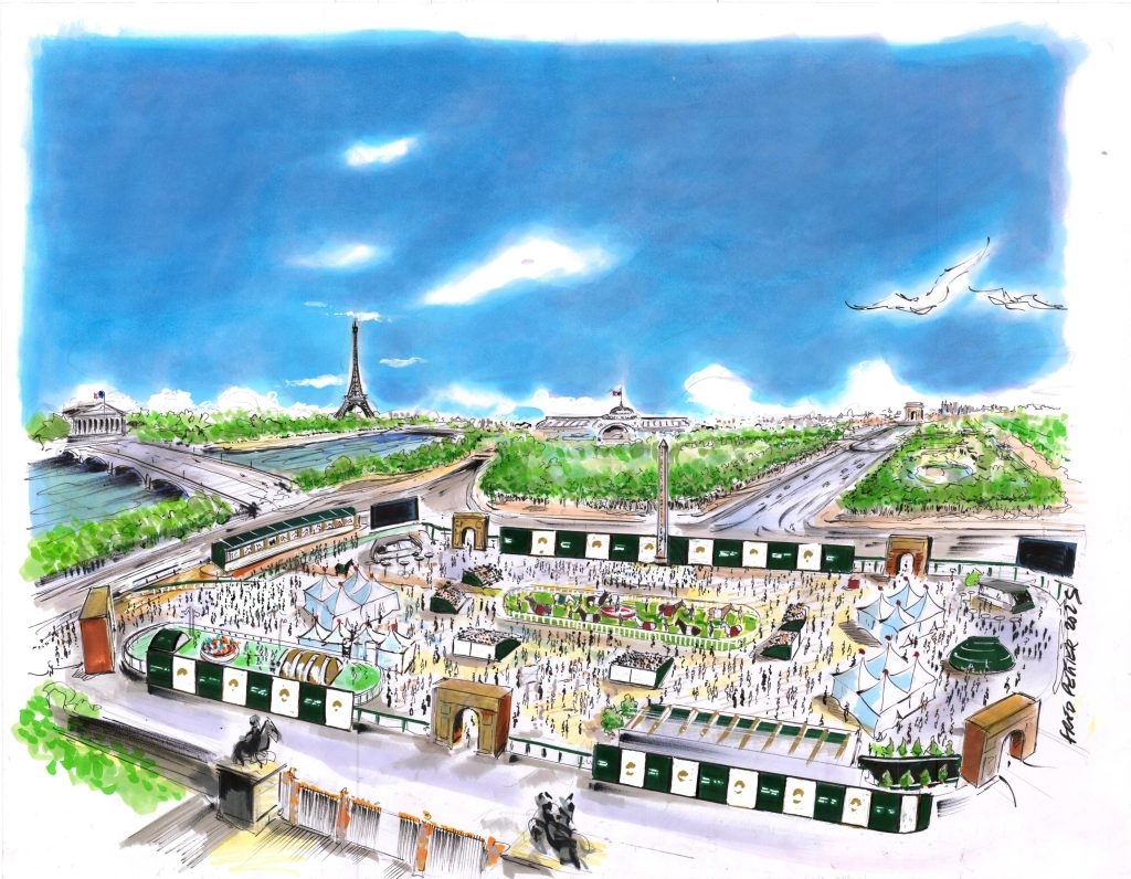 Les chevaux dans la Ville 2025 à la Concorde