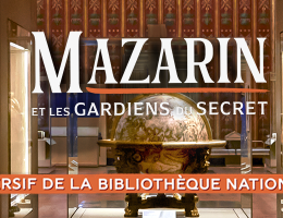 Affiche "Mazarin et les gardiens du secret" à la bnf Richelieu jeu immersif 2025