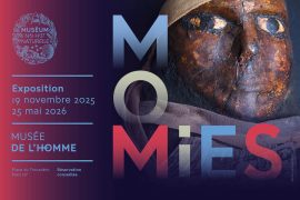 Affiche de l'expsoition "Momies" au Musée de l'Homme - nov. 2025