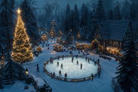 Patinoires éphémères de Noël