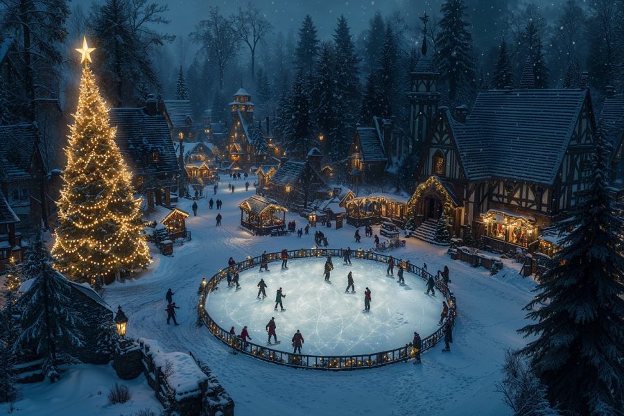 Patinoires éphémères de Noël