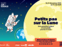 Affiche de l'exposition - Petits pas sur la lune- au Musée de l'Air et de l'Espace-2025-2026