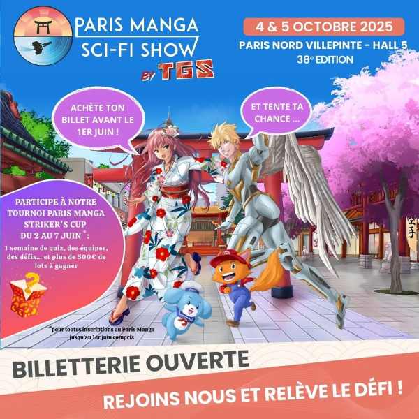 Festival Paris manga à Paris en octobre 2025