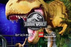 affiche expo Jurassic World par brickman