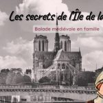 affiche pour la balade médiévale sur l'île de la Cité de Ludo et Sophie