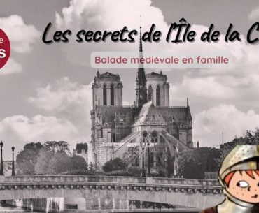 affiche pour la balade médiévale sur l'île de la Cité de Ludo et Sophie