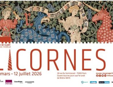 Affiche exposition "Licornes !" au Musée de Cluny