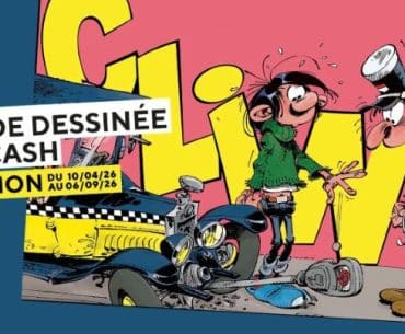 Affiche de l'Exposition "Cling la bande dessinée qui parle csash" à la Monnaie de Paris du 10 avril au 6 septembre 2026