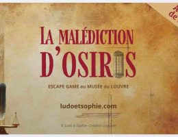 escape game au Louvre, la malediction d'osiris