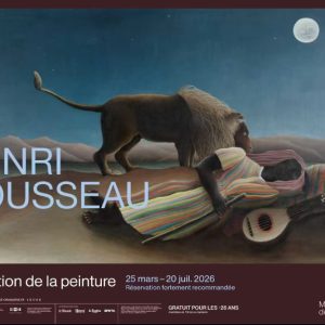 A ffiche de l'exposition "Henri Rousseau. L'Ambition de la peinture" au Musée de l'Orangerie - jussqua'u 20 juillet 2026