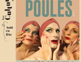 affiche du spectacle "plutôt crever" par Les swinging poules" - à l'Orangerie de Bagatelle - 2026