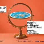 Affiche de l'exposition "Esprit Critique" à La Cité des Sciences 2026-2027