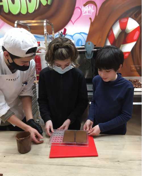 chocolate workshop at Sweet Bazar in the 1st district of Paris