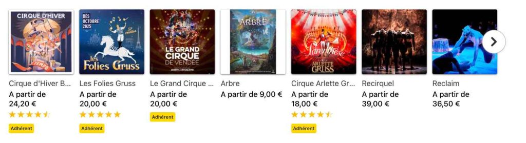 réserver un spectacle de cirque