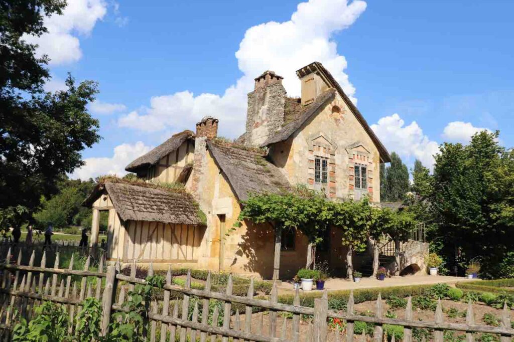 thatched cottages of Marie-Antoinette's hamlet in Versailles