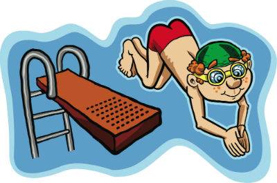 at the outdoor swimming pool