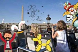 Kids panoramic bus tour with Tootbus