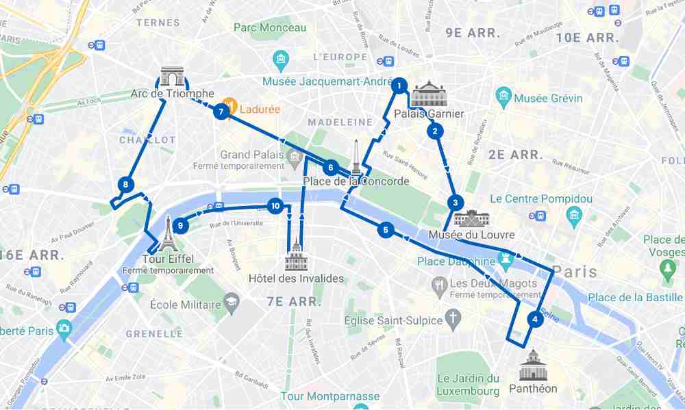 bus touristique paris tarif