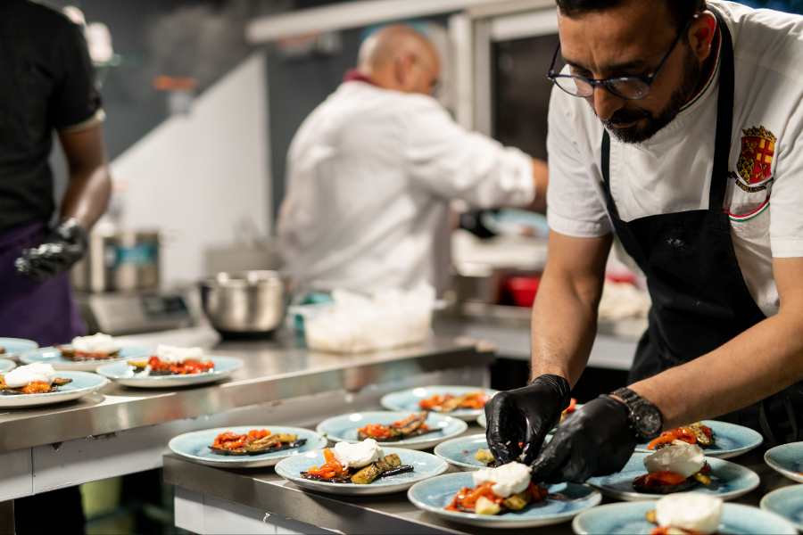 le dîner sur le Théo