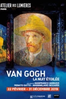 exposition immersive et numérique sur Van Gogh à l'Atelier des Lumières