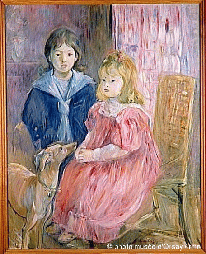Portrais de Berthe Morisot dans l'exposition à Orsay