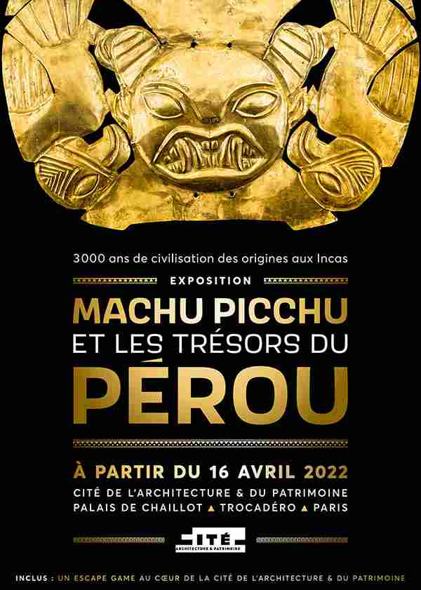 exposition macchu picchu et les trésors du Pérou