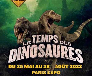 l'exposition le temps des dinosaures à la Porte de Versailles
