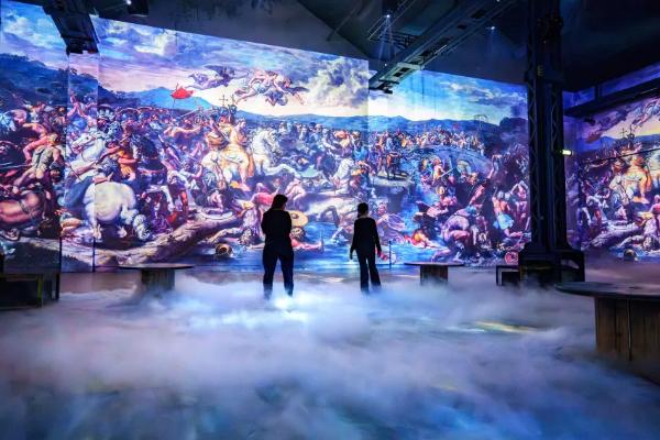 an exceptional scenography for Renaissance at the Atelier des Lumières