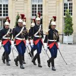 The changing of the guard Républicaine Paris