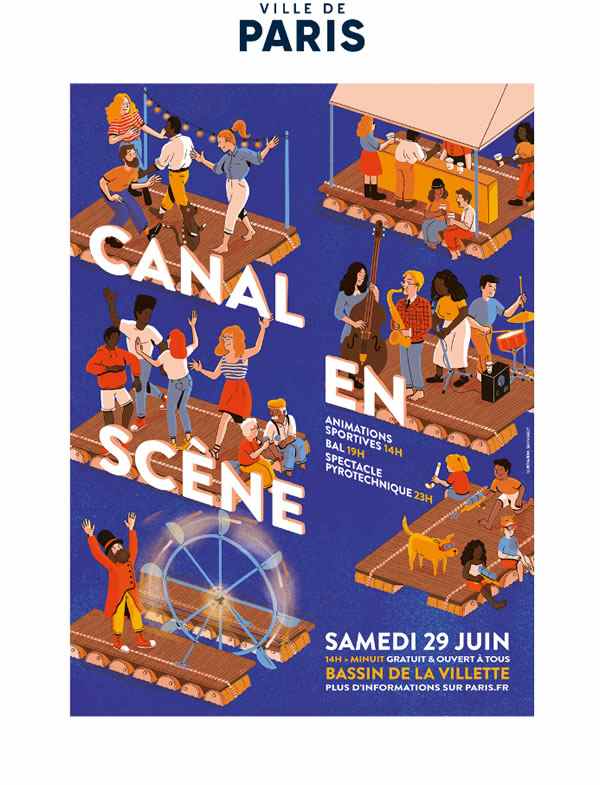 Canal en Scène, the free festive and sporting event at the Bassin de la Villette
