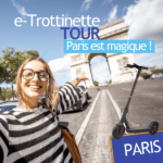 guided tour of Paris on an electric scooter