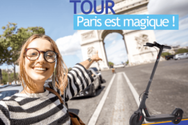 guided tour of Paris on an electric scooter