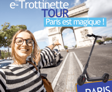 guided tour of Paris on an electric scooter