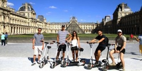 Voir le Louvre en Trotinette electrique