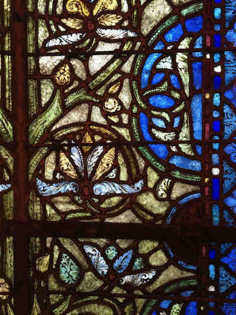 stained glass windows in the basilica of saint-denis