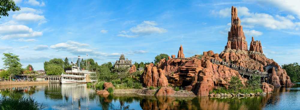 Frontierland au parc d'attraction Disneyland Paris