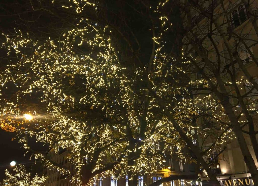 Christmas illuminations in Paris