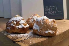 the little Dunes Blanches chouquettes on rue des Archives in the Marais